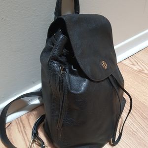 Black Leather Backpack